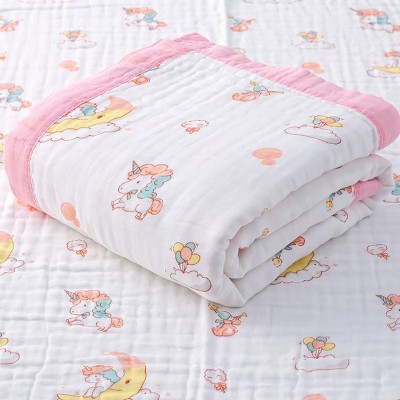 IMP Printed Single AC Blanket for  AC Room(Muslin, Pink)