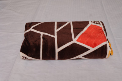 Jixpox Printed Double AC Blanket for  AC Room(Microfiber, COFEE BOX)