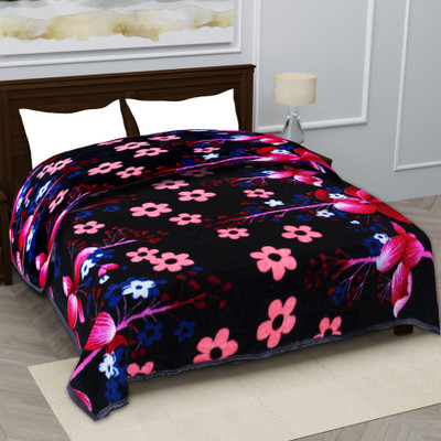 MAGICAL Printed Single Mink Blanket for  Mild Winter(Microfiber, Multicolor8)