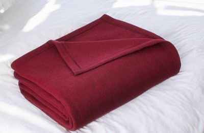 Urban Arts Solid Single AC Blanket for  AC Room(Microfiber, Maroon)