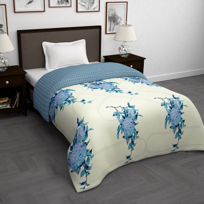 Story@home Printed Single Comforter for  AC Room(Polyester, Light Yellow)