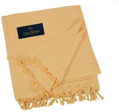 the villagee Kantha Double AC Blanket for  AC Room(Cotton, Yellow)