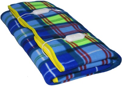 LERV'S Collection Solid Double Electric Blanket for  Heavy Winter(Polyester, Blue)