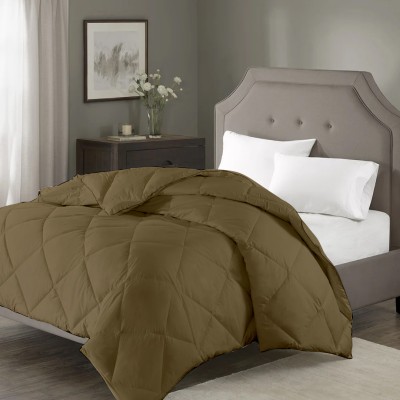 Razzai Geometric Double AC Blanket for  AC Room(Microfiber, Beige)