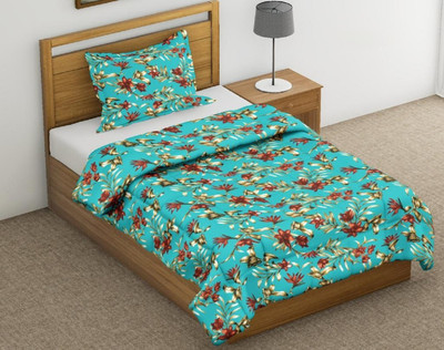 EVOL Printed Single Comforter for  Heavy Winter(Poly Cotton, Multi Color Square)