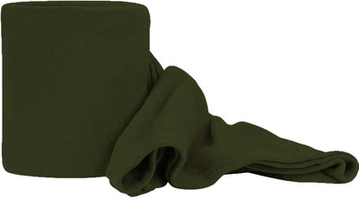 komfey Solid Single Fleece Blanket for  Heavy Winter(Microfiber, Green)