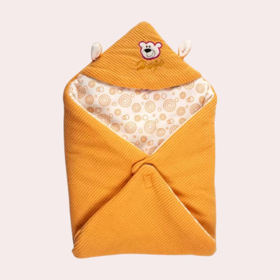 NAMAN Abstract Single Crib Baby Blanket for  AC Room(Polyester, NM3120_ORANGE)