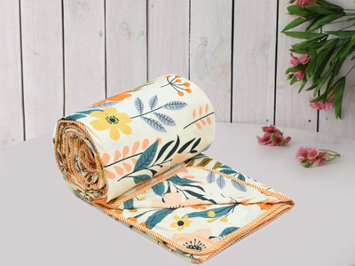 Flipkart SmartBuy Printed Single Dohar for  AC Room(Microfiber, Cream)