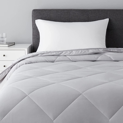 Texlux Solid Single AC Blanket for  AC Room(Poly Cotton, Grey)