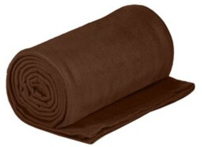 VORDVIGO Solid Single Fleece Blanket for  Mild Winter(Polyester, Brown)