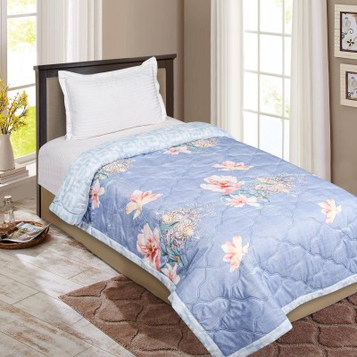 Signature Printed Single Comforter for  AC Room(Polyester, Multicolor)