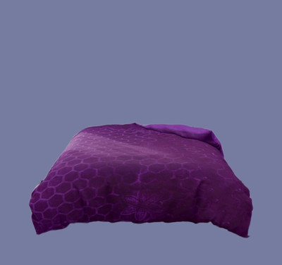 Shivam impex Solid Double Khes Blanket for  Heavy Winter(Microfiber, Purple)