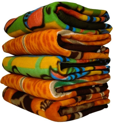 SIMAM 3D Printed Single Fleece Blanket for  Heavy Winter(Polyester, Multicolor 2)