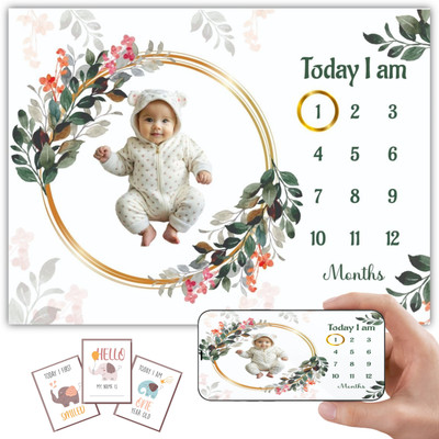 Hoolloomooloo Floral Crib Crib Baby Blanket for  AC Room(Polyester, Forest Green)