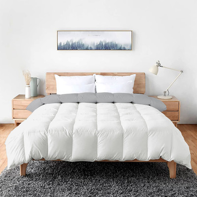 MeckHome Culture Solid Single Comforter for  Mild Winter(Microfiber, White)