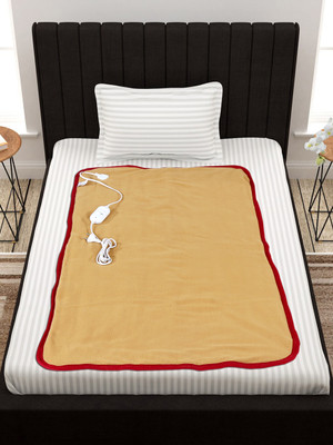 LERV'S Collection Solid Single Electric Blanket for  Heavy Winter(Polyester, Multicolor)