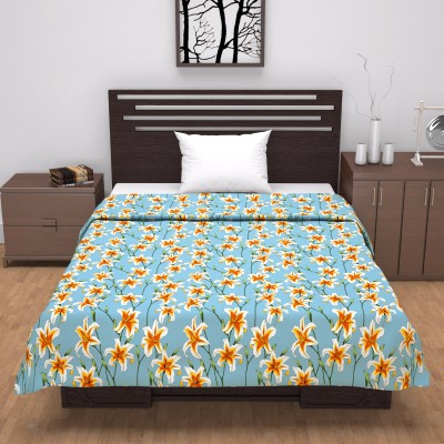 Divine Casa Floral Single Dohar for  AC Room(Cotton, Wildflower Charm)