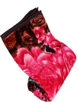 Changers Floral Single Mink Blanket for  Heavy Winter(Polyester, Multicolor)