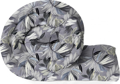 VAS COLLECTIONS Floral Double Comforter for  AC Room(Cotton, Black)