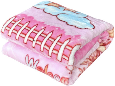 PWI Cartoon Single Swaddling Baby Blanket for  AC Room(Polyester, Multicolor)