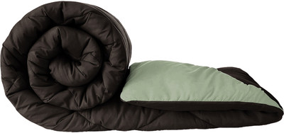 Floating Dreams Solid Single Comforter for  Mild Winter(Microfiber, Green)