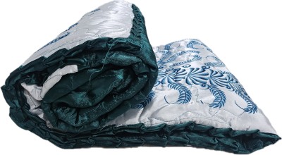 JAIPUR RAJWADA Abstract Double Comforter for  Mild Winter(Satin, Green)