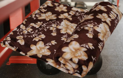 KIXTA Self Design Double AC Blanket for  AC Room(Microfiber, coffee flowers)