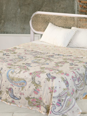 KIXTA Self Design Double Comforter for  Heavy Winter(Microfiber, Multicolor)