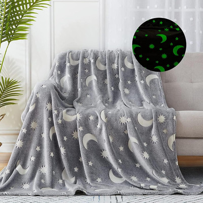 Flipkart SmartBuy 3D Printed Single AC Blanket for  Heavy Winter(Microfiber, Bansi Moon Star Grey)