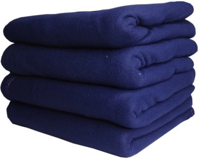 SIMAM Solid Single Fleece Blanket for  AC Room(Polyester, Printed 4)