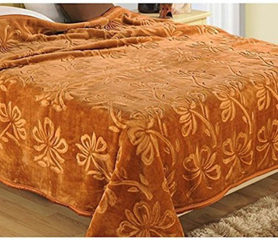 shree karni export Floral Double Mink Blanket for  Heavy Winter(Cotton, Multicolor)