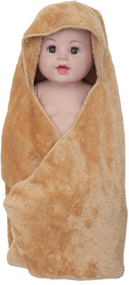 SIDLY PIDLY Self Design Single AC Blanket for  AC Room(Fur, camel)