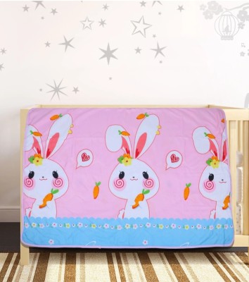 Aagam Lifestyle Cartoon Single Crib Baby Blanket for  AC Room(Cotton, Hungry Bunny)