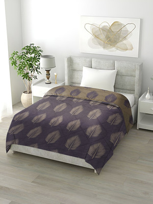 Flipkart SmartBuy Printed Single Comforter for  AC Room(Microfiber, Light Blue)