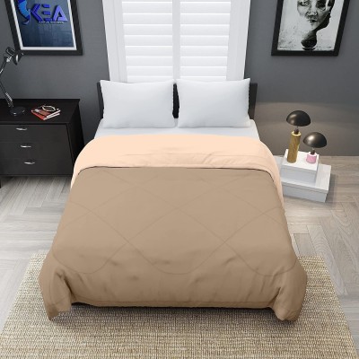 Relaxfeel Solid King Comforter for  Heavy Winter(Poly Cotton, Brown & Peach)