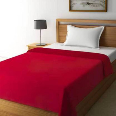 SPENTO Abstract Double Mink Blanket for  Mild Winter(Microfiber, Maroon 96)