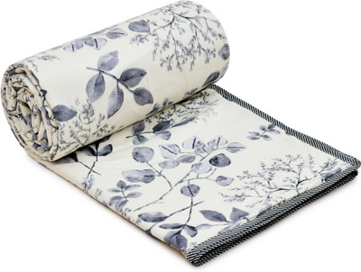 Flipkart SmartBuy Printed Double Dohar for  AC Room(Microfiber, Cream, Grey)