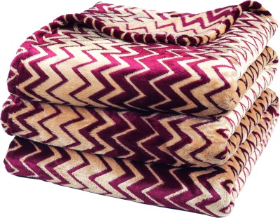 BSB HOME Solid Single AC Blanket for  Heavy Winter(Polyester, Maroon, Light Gold)