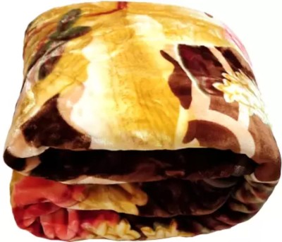 SOVAM Printed Double Mink Blanket for  Heavy Winter(Microfiber, Multicolor)