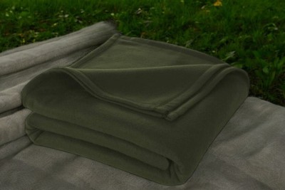 Urban Arts Solid Single AC Blanket for  AC Room(Microfiber, Green)