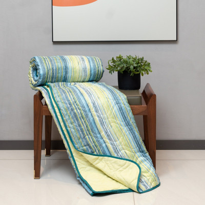 Urban Space Printed Double AC Blanket for  AC Room(Microfiber, London)