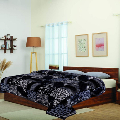 KIXTA Self Design Double Mink Blanket for  Heavy Winter(Microfiber, self disigen)