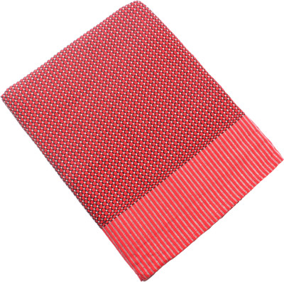 Tharunsha Elite Checkered Single AC Blanket for  Mild Winter(Cotton, Red)