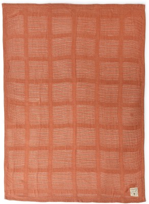 Mi Arcus Solid Single Crib Baby Blanket for  AC Room(Bamboo, Brown)