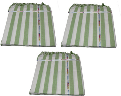 RJ BHASKAR Striped Single Top Sheet for  AC Room(Silk, Multicolor)