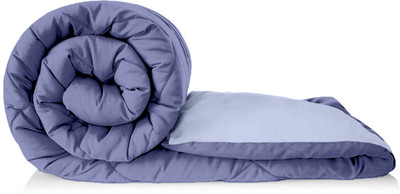 INDRA'S Solid Double Comforter for  AC Room(Microfiber, Blueberry-Lavender)
