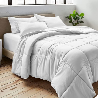 TUNDWAL'S Solid Double Comforter for  Heavy Winter(Cotton, White)