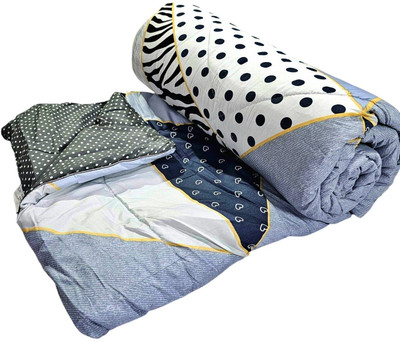 lacoza 3D Printed Double Comforter for  AC Room(Microfiber, Multi-19)