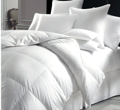 Jaipurlinen Solid Single Comforter for  Heavy Winter(Polyester, White)
