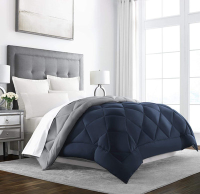Homerica Solid Single Comforter for  AC Room(Microfiber, DUSK BLUE)